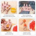Silicone Baby Popsicle Molds with Sticks, Mini Popsicles Molds for Babies Breastmilk Popsicle Molds for Teething Relief, Frozen Treats Maker Popsicle Maker Ice Pop Mold for Toddlers Kids