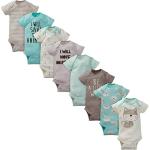 Gerber Baby 8-Pack Short Sleeve Onesies Bodysuits, Fox, 0-3 Months