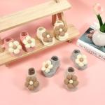 KEAINVRN 4Packs Baby Girls Socks,Flower Non-Slip Grips for Babies Toddler Princess Low Cut Socks Baby Christmas Gifts (US, Age, 0 Months, 6 Months, multicolor)