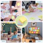 Sticky Notes 3x3 Inches, 8 Pads, 800 Sheets, 8 Color Sticky Note Pads, Premium Sticky Pads, Sticky Notes Bulk, Self-Stick Note Pads, 100 Sheets/pad