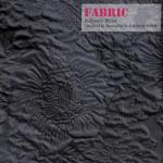 HAPPYHEIDI Large Floral Black Quilted Makeup Bag Cosmetic Toiletry Travel Pouch Purse Organizer, Canvas Lined, Embroiddered Flowers