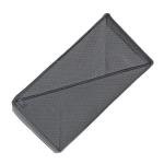 Bructhun Socks Drawer Organizer Set of 3 Pack Gray, Underwear Dividers, Closet Cabinet Dresser Storage Boxes for Panties Stockings Leggings