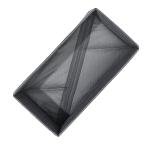 Bructhun Socks Drawer Organizer Set of 3 Pack Gray, Underwear Dividers, Closet Cabinet Dresser Storage Boxes for Panties Stockings Leggings