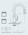FORIOUS Kitchen Faucets with Pull Down Sprayer, Brushed Nickel, High Arc Single Handle Classic Stainless Steel Sink Faucet 1 or 3 Hole, Suitable for Farmhouse Camper Laundry Rv Bar