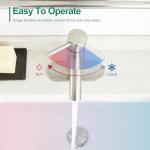 Bathroom Faucet Brushed Nickel One-Handle, Modern one Hole Bathroom Sink Faucet Lavatory Faucet with Deck