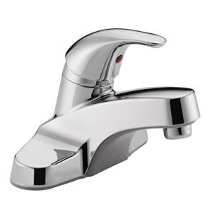 Peerless Centerset Bathroom Faucet Chrome, Bathroom Sink Faucet, Single Handle, Chrome P131LF