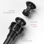 Ryuwanku Bathroom Faucet Brushed Nickel Modern Waterfall Bathroom Sink Faucet with Single Handle Suitable for 1 or 3 Holes,Supply Deck Plate and Hose