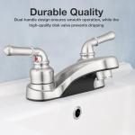 Pacific Bay Lynden Bathroom Sink Faucet - Metallic Plating Over Lightweight ABS Plastic (Chrome)