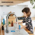 Kitchen Faucets, Kitchen Faucet with Pull Down Sprayer, High Arc Single Handle Kitchen Sink Faucet with Water Lines, Brushed Nickel Kitchen Faucet with Sprayer, RV Sink faucets