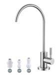 Drinking Water Faucet,Easy to Install Sink Water RO Faucet,Lead-Free Reverse Osmosis Faucets for Kitchen Bar Sink,Brushed Nickel SUS304 Stainless Steel