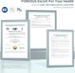 FORIOUS Bathroom Faucets 3 Hole,Matte Black 8 Inch Widespread Bathroom Sink Faucet Waterfall Spout, with Pop Up Drain and Water Supply, Suitable for Vanity Rv Commercial Lavatory Restroom