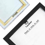 TutuBeer 3 Panel Beach Canvas Wall Art for Home Decor Blue Sea Sunset White Beach Painting the Picture Print on Canvas Seascape the Pictures for Home Decor Decoration,Ready to Hang