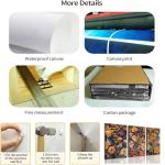 TBKHUDBI Burnt Orange Floral Canvas Wall Art,Mid Century Modern Wall Decor,Boho Terracotta Flower Picture Prints Poster Painting Artwork Set Of 3 For Living Room Bedroom Office 12X16 Framed