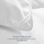 DUMOS Comforter and Duvet Insert King Size, 102" x 90" All Season Alternative Duvet Insert with Corner Tabs, Machine Washable Quilted Hotel Comforter, Bedding for Women/Men, White
