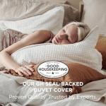 Bedsure Cotton Duvet Cover Queen - 100% Cotton Waffle Weave Coconut White Duvet Cover Queen Size, GentleSoft™ and Breathable Bedding Set for All Season, 3 Pieces, 90"x90"