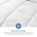 DUMOS Comforter and Duvet Insert King Size, 102" x 90" All Season Alternative Duvet Insert with Corner Tabs, Machine Washable Quilted Hotel Comforter, Bedding for Women/Men, White