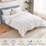 DUMOS Comforter and Duvet Insert King Size, 102" x 90" All Season Alternative Duvet Insert with Corner Tabs, Machine Washable Quilted Hotel Comforter, Bedding for Women/Men, White