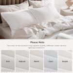 Bedsure Cotton Duvet Cover Queen - 100% Cotton Waffle Weave Coconut White Duvet Cover Queen Size, GentleSoft™ and Breathable Bedding Set for All Season, 3 Pieces, 90"x90"