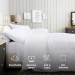 Utopia Bedding All Season Down Alternative Quilted Queen Comforter, Duvet Insert with Corner Tabs, Machine Washable, Bed Comforter (White)