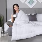 Utopia Bedding All Season Down Alternative Quilted Queen Comforter, Duvet Insert with Corner Tabs, Machine Washable, Bed Comforter (White)