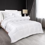 Utopia Bedding All Season Down Alternative Quilted Queen Comforter, Duvet Insert with Corner Tabs, Machine Washable, Bed Comforter (White)