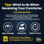 Serta Goose Feathers Down Fiber Comforter Queen Size Duvet Insert,100% Cotton,Hotel Luxury Hypoallergenic Comforter 58oz All Season Medium Warmth 90 x 90 in White