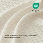 Bedsure Luxury Waffle Duvet Cover King Size - Textured Duvet Cover Set, Soft, Breathable Bedding Set (104"x90") with 2 Pillow Shams for All Season, Irovy White, Comforter Not Included