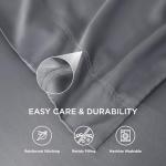 Bedsure Cooling Pillow Cases Queen Size Set of 2, Rayon Derived from Bamboo Cooling Pillowcases for Hot Sleepers, Cool Pillow Covers with Envelope Closure, Gifts, Dark Grey, 20x30 Inches, 2pcs