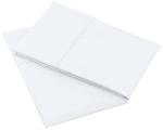 Amazon Basics 400 Thread Count Cotton Pillow Case, Standard, 30" L x 20" W, White - Set of 2, Pillows Not Included
