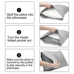 FLXXIE Microfiber Pillow Cases Queen Size Set of 2, Soft Pillowcases with Envelope Closure, Wrinkle Resistant Pillow Covers, 20x30, Black