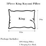Kuyami Pillow The Kuyami Pillows Bed Pillows Queen Ssize Pillows Home & Hotel Bed Pillows,Shape Retention for Side,Back or Stomach Sleepers Breathable,Soft,Fluffy,Cool (1PCS,King (19x34))