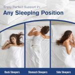 Higoom Standard Size Bed Pillows for Sleeping 4 Pack,Luxury Hotel Pillows,Comfortable and Supportive,Machine Washable,Suitable for Stomach,Back and Side Sleepers.
