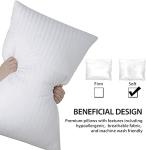 Kuyami Pillow The Kuyami Pillows Bed Pillows Queen Ssize Pillows Home & Hotel Bed Pillows,Shape Retention for Side,Back or Stomach Sleepers Breathable,Soft,Fluffy,Cool (1PCS,King (19x34))