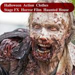 MEICOLY Light Flesh Liquid Latex with Sponge for Yarn Wood Makeup,Halloween Costume SFX Special Effects Makeup for Scar Burn Monster Zombie Cut Wound Skin Wrinkle,Latex Glue for Face and Body