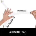 GORILLA GRIP Patent Pending Bed Sheet Holders, Adjustable Elastic Fasteners with Metal Clips, Keep in Place Fitted Bedding Straps, Firm Tight Suspenders for Mattress, US Designed, 4 Pack White