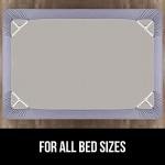 GORILLA GRIP Patent Pending Bed Sheet Holders, Adjustable Elastic Fasteners with Metal Clips, Keep in Place Fitted Bedding Straps, Firm Tight Suspenders for Mattress, US Designed, 4 Pack White