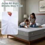 DERFILIN 8PCS Bed Sheet Holder Clips, Lock Fitted Sheet Holder, Fits Mattresses >15 cm (6"), Bed Accessories Keep Sheets Firm & Tight, Non-Slip, Tight-Grip Design, Easy to Install & Remove