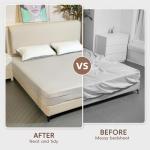 4 Pack Lock Sheet Holders, Bed Sheet Holder, Secure Bed Sheets Firmly in Place, Heavy Duty Panel Holder, Easy One-Time Installation (White)