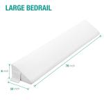 Vekkia King Bed Wedge Pillow for Headboard Gap/Bed Gap Filler/Mattress Wedge to Fill 0-6" Gap Between Headboard and Mattress (White 76"x10"x6")