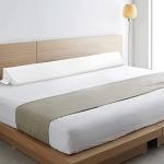 Vekkia King Bed Wedge Pillow for Headboard Gap/Bed Gap Filler/Mattress Wedge to Fill 0-6" Gap Between Headboard and Mattress (White 76"x10"x6")