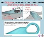 Bed MadeEZ Mattress Lifter & Bed Maker Tool for Changing Sheets| Patented & Made in USA| Lifts and Holds The Mattress, Tucks Sheets, Removes Sheets, Bed Skirts and More.