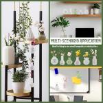 6pcs Mini Vase Magnets for Fridge,Cute Magnetic Plant Pot Vases Tiny for Refrigerator,Funny 3D Creative Accessories,Small Decoration for Kitchen Office. (6)