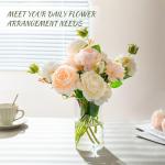 DYMFADFB 12pcs Glass Cylinder Vases for Centerpieces - 6 Inch Tall Flower Vase for Wedding Decorations, Clear Glass Flower Vases Floating Candle Holder for Table Centerpiece Wedding Home Décor