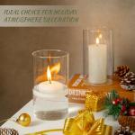 DYMFADFB 12pcs Glass Cylinder Vases for Centerpieces - 6 Inch Tall Flower Vase for Wedding Decorations, Clear Glass Flower Vases Floating Candle Holder for Table Centerpiece Wedding Home Décor