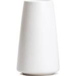 Bright White Vase - 6“ White Ceramic Flower vase, Boho Vases for Pampas Grass, Minimalist Modern vases for Home Decor, Table Shelf Living Room Farmhouse Decor