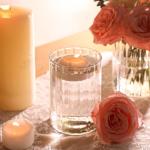 ComSaf Glass Cylinder Vases Pack of 12, Clear Ribbed Bud Vases for Centerpieces Weeding Decoration, 6 inch Tall Clear Flower Vases in Bulk, Hurricane Candle Holder for Party Home Decor