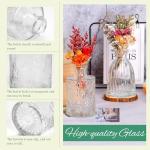 Der Rose Glass Bud Vases Set of 12, Small Bud Vases for Flowers, Rustic Wedding Centerpieces and Home Decor