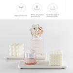 NiuYichee 2 Pcs Water Absorbing Stone Trays, Kitchen/Bathroom Sink Soap Dish, Diatomite Tray Used for Hand Soap & Cosmetic Bottles in The Modern Home, 3.15" W x 8.7" L, White