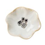 Ceramic Jewelry Dish, Leaf Tray, Key Holder, Small Ring Dish, Plate, Trinket Catchall, Nightstand Decor for Entryway Table, Room Decor