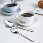 E-far 60-Piece Silverware Set, Stainless Steel Flatware Set Service for 12, Tableware Cutlery Set for Home Restaurant Party, Dinner Forks/Spoons/Knives, Square Edge & Mirror Polished, Dishwasher Safe